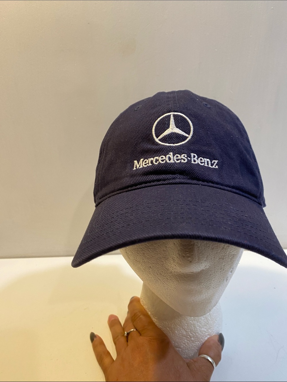 OTTO Mercedes-Benz Navy Blue Baseball Cap with White Embroidery